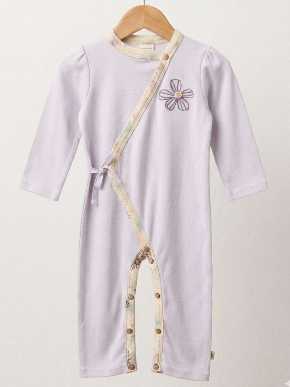 Finn + Emma 100% Organic Cotton Asymmetrical Kimono Romper - 9-12 Months